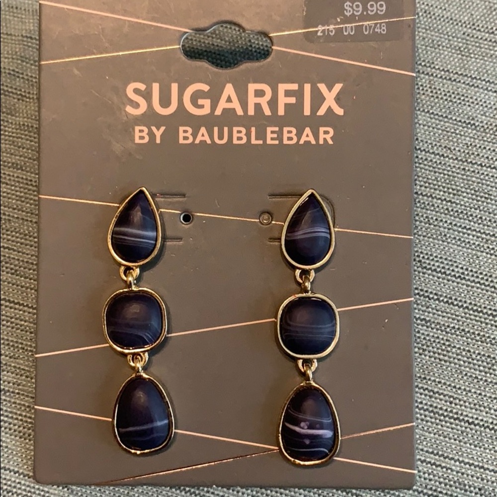 Sugarfix by Bauble Bar Navy Blue Earrings
